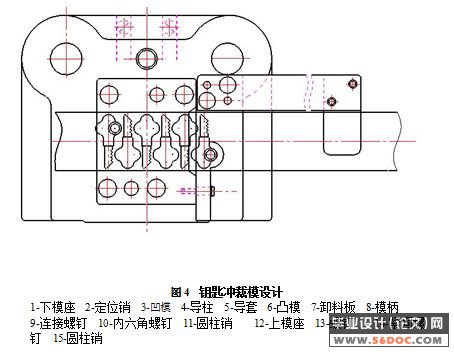 钥匙冲裁模模具设计