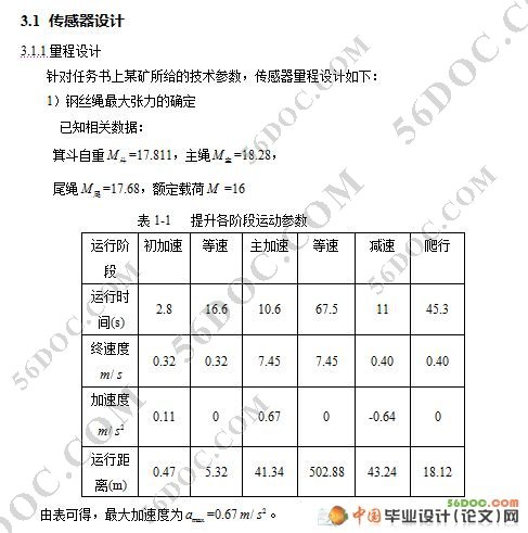 悬挂提升机及传感器的设计