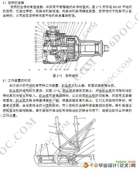 平地机整机及工作装置设计