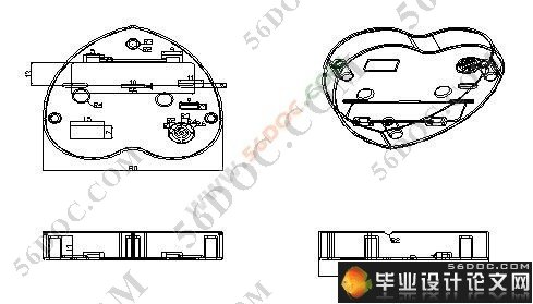 闹钟后盖注塑模模具设计