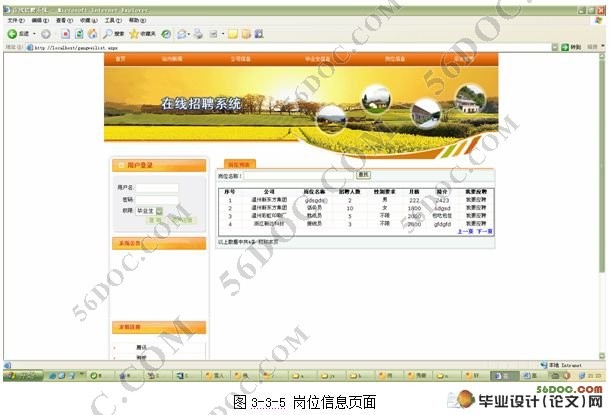 在线求职招聘门户网的设计与实现(ASP.NET,SQL2000)