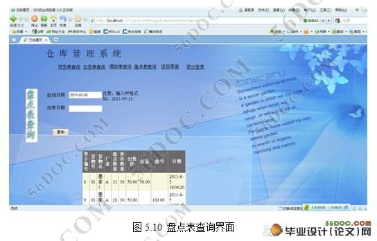 基于BS模式企业库存管理系统的设计与实现
