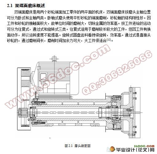 MMW7660卧式双端面磨床改进设计