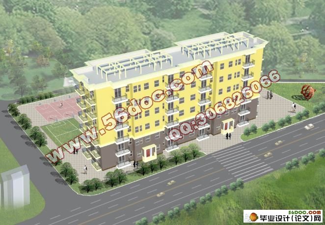 广州六层3846平米中学教工宿舍楼设计