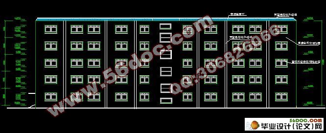 五层4050平米南京市某高校2号办公楼设计