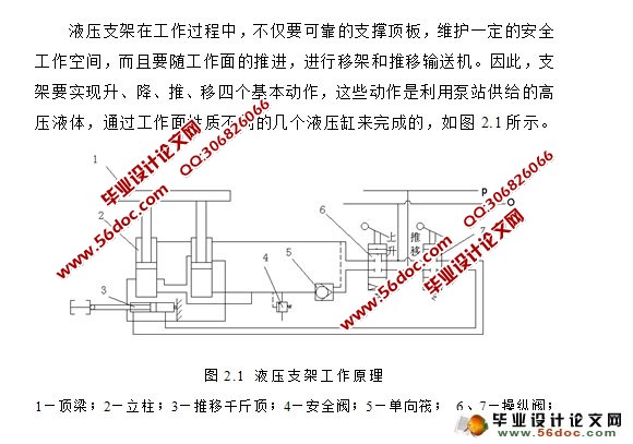 掩护式液压支架的设计