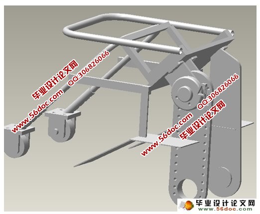 小型烟根挖掘机设计(CAD,Proe三维)