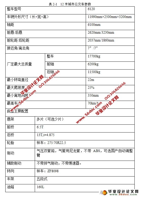 公交车弱中度混合动力系统底盘机械部分的改进设计研究