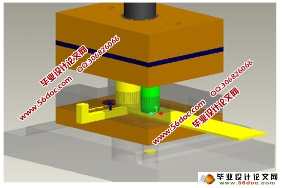 用始用挡料销定距的冲孔落料级进模设计(含CAD图,Proe三维图,仿真视频)