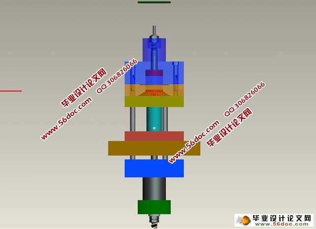 筒形件锥形压边圈拉深模具的动画制作(Proe三维图,仿真视频)