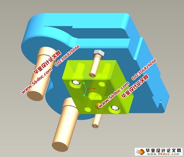 导柱式落料模工作原理动画设计制作(Proe三维图,仿真视频)