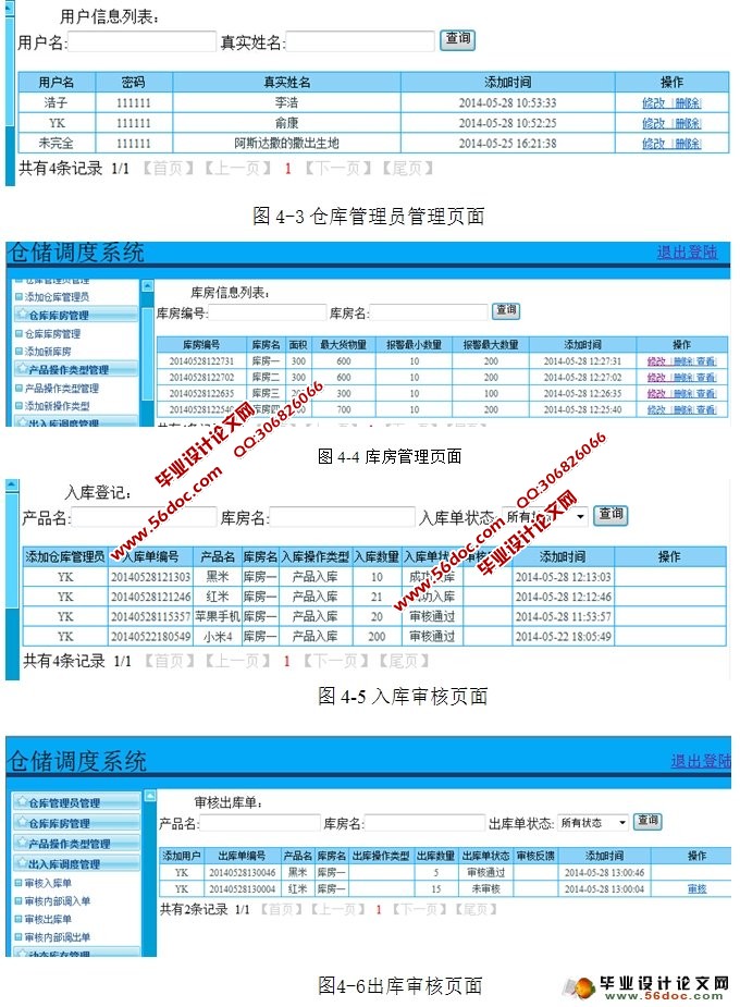 仓储调度系统的设计与实现(SSH,MySQL)