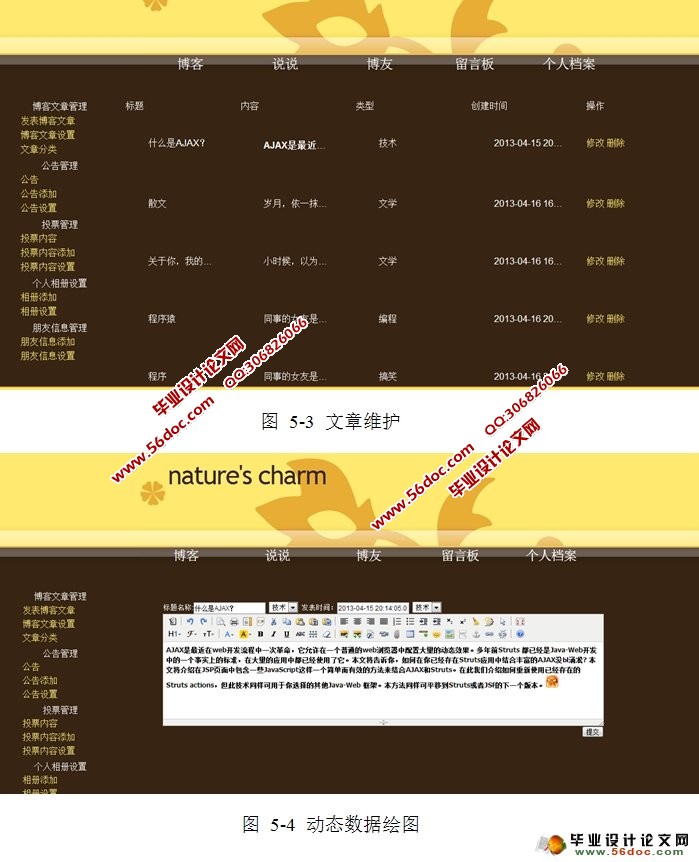 博客系统的设计与实现(JavaBean,MySQL)