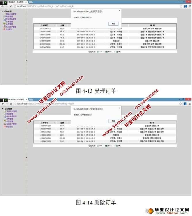 电子商城书店系统的设计(后台管理)(Struts,Hibernate,MySQL)