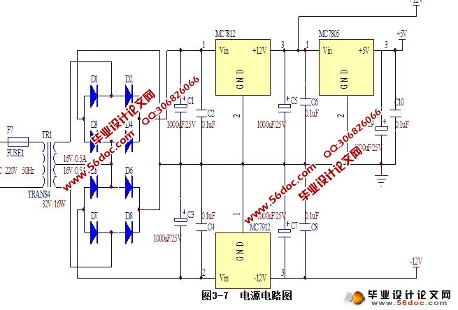 基于单片机的函数信号发生器(附电路原理图,程序,元件清单)