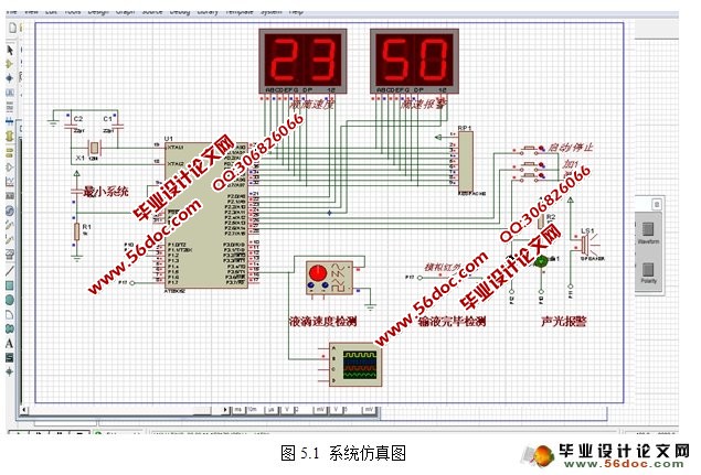 基于单片机输液滴速控制系统设计与仿真