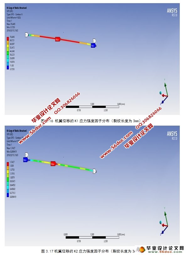 机翼机身对接结构三维断裂有限元分析(ANSYS)