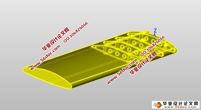 机翼机身对接结构数值有限元分析(含CATIA三维图)