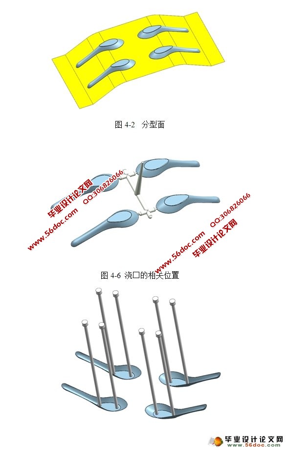 塑料勺子模具设计(含CAD零件图装配图,ProE三维图)