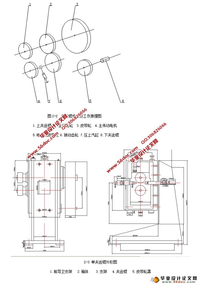 飞剪机夹送装置设计(含CAD装配图)(附答辩)