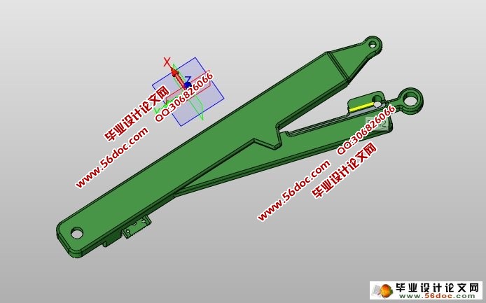 装载机玩具动臂注塑模具设计(含CAD图,PROE三维图)