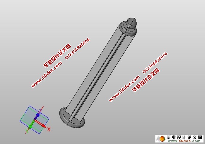 注射器推杆塑料模具设计与制造(含CAD图,PROE三维图)