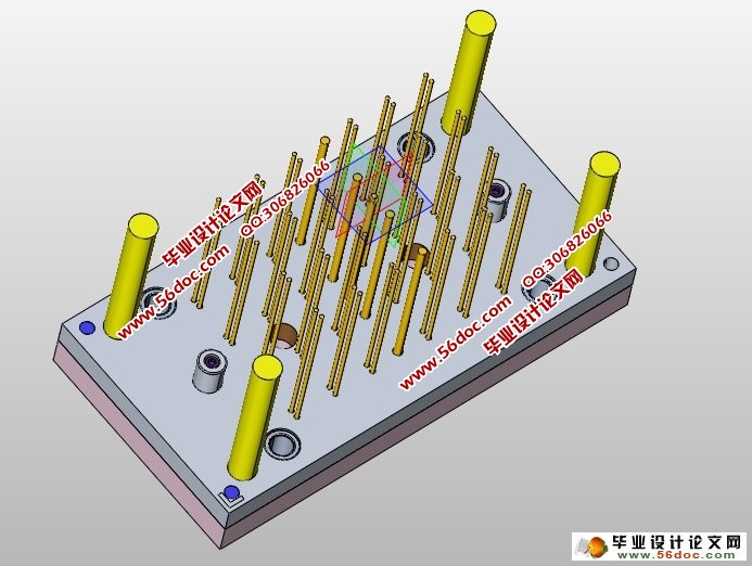 注射器推杆塑料模具设计与制造(含CAD图,PROE三维图)
