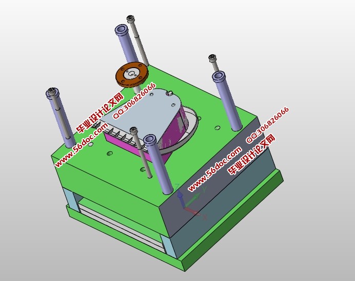 塑料簸箕模具设计(含CAD零件装配图,SolidWorks三维造型)