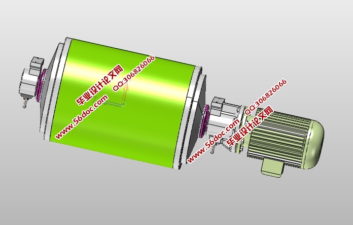 油冷式电动滚筒的设计(含CAD零件装配图,SolidWorks,IGS三维图)