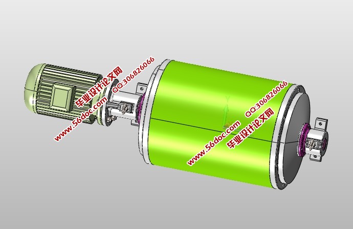 油冷式电动滚筒的设计(含CAD零件装配图,SolidWorks,IGS三维图)