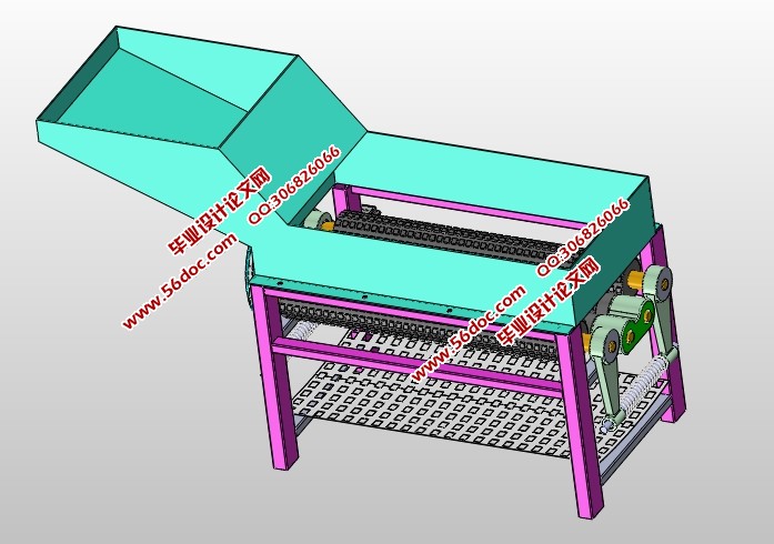 玉米剥皮机的设计(含CAD零件装配图,SolidWorks三维图)