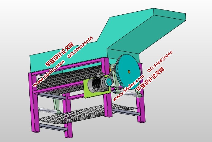 玉米剥皮机的设计(含CAD零件装配图,SolidWorks三维图)