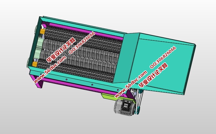 玉米剥皮机的设计(含CAD零件装配图,SolidWorks三维图)