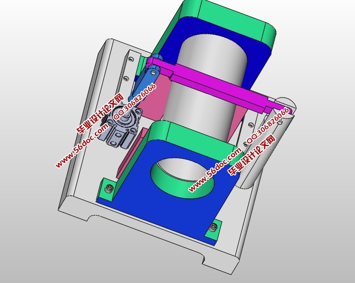 发动机活塞缸液压夹紧装置(含CAD零件装配图,SolidWorks三维图)
