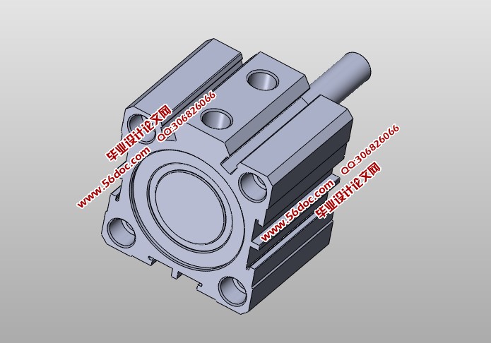 发动机活塞缸液压夹紧装置(含CAD零件装配图,SolidWorks三维图)