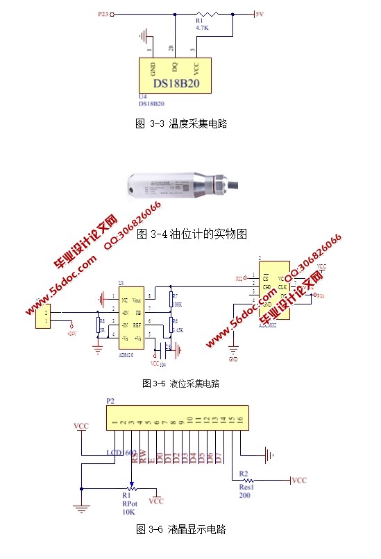 基于单片机的汽车油箱测控电路的设计(含电路图,程序清单)