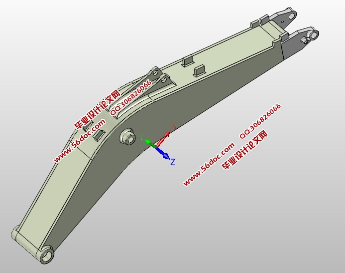 挖掘机动臂焊接工艺分析(含CAD图,SolidWorks,IGS三维图)