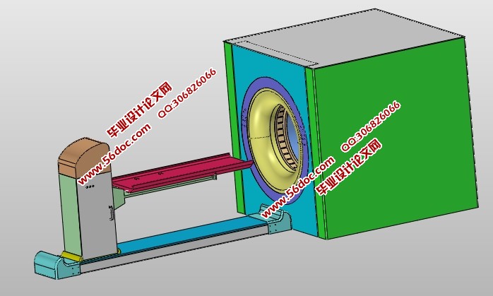 计算机断层扫描仪的机架系统的设计(含CAD图,SolidWorks三维图)