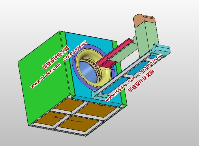 计算机断层扫描仪的机架系统的设计(含CAD图,SolidWorks三维图)