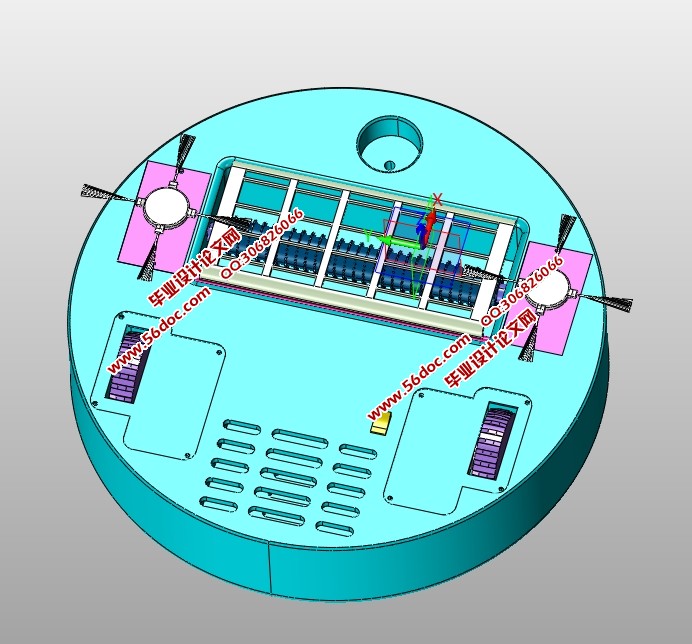 扫地机器人的设计(含CAD图,SolidWorks,IGS三维图)