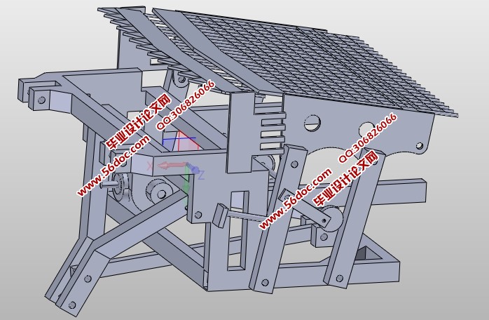 麦冬收割机的设计(含CAD图,SolidWorks,IGS三维图)