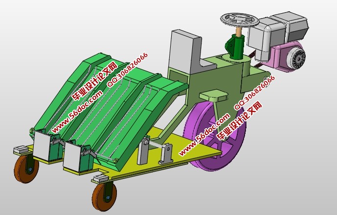 水稻插秧机的设计(含CAD图,SolidWorks三维图)