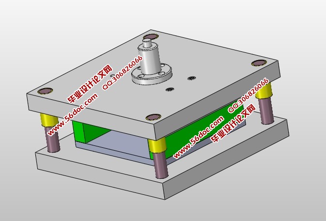 汽车减震器转向节托架冲压模具(含CAD图,SolidWorks三维图)