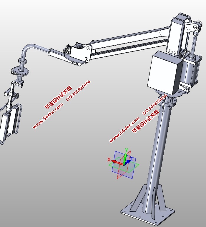 轿车车门装配机械手的设计(含CAD图,SolidWorks,STEP三维图)
