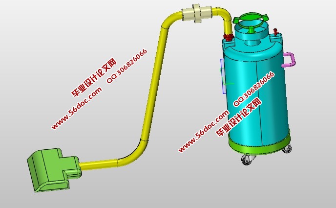 吸尘器造型设计(含CAD图,SolidWorks,IGS三维图)