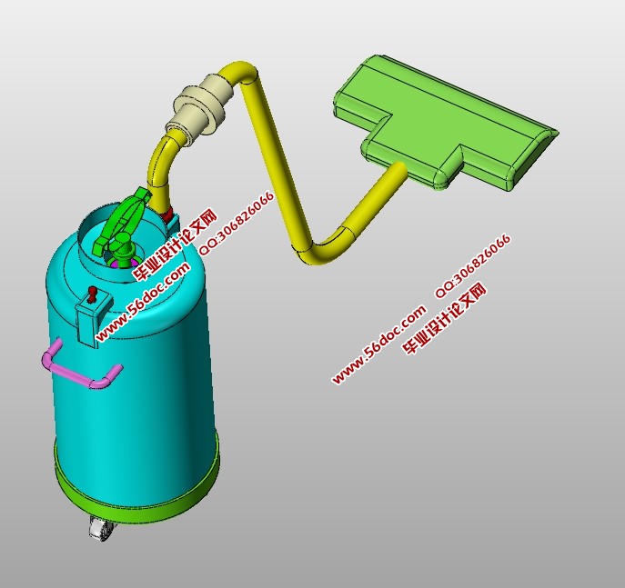 吸尘器造型设计(含CAD图,SolidWorks,IGS三维图)