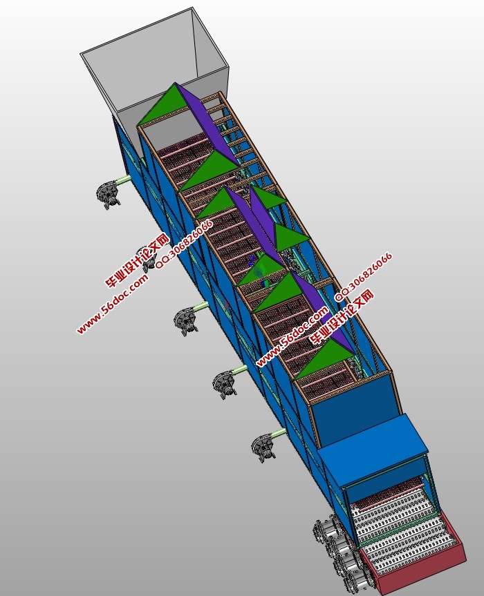 篦冷机的设计(含CAD零件装配图,SolidWorks,STEP三维图)