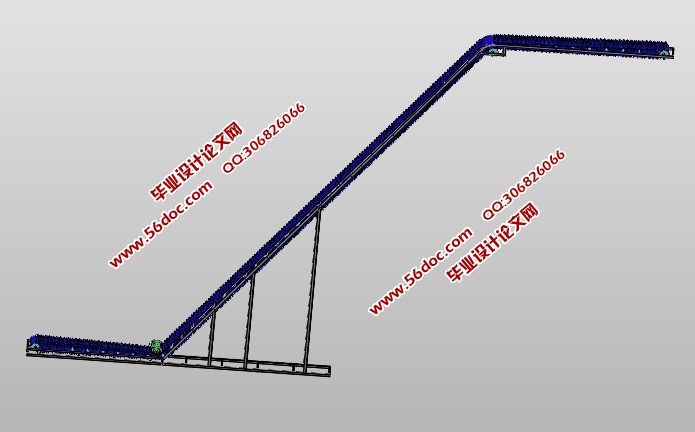 波状挡边带式输送机设计(含CAD零件装配图,SolidWorks,IGS,STEP三维)
