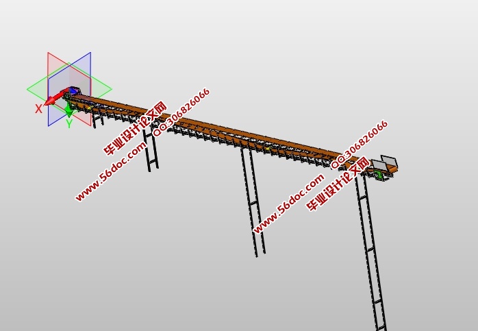 移动带式输送机设计(含CAD零件装配图,SolidWorks三维图)
