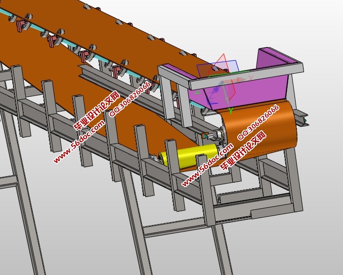 移动带式输送机设计(含CAD零件装配图,SolidWorks三维图)